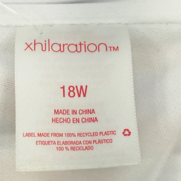 Xhilaration Women's Size 18W Textured Shirred Underwire Bikini Swim Top Striped - Picture 6 of 12